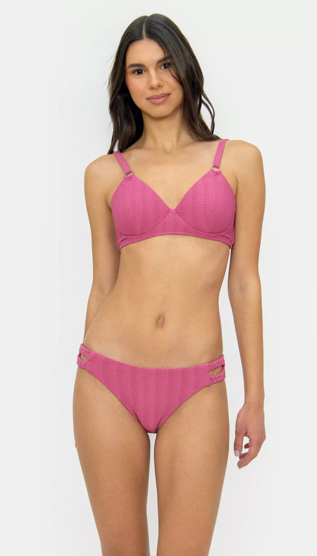 Panty Normal Bikini Mauve ESSENTIALS Bailando Entre Palmas - Bari, los mejores trajes de baño en México.