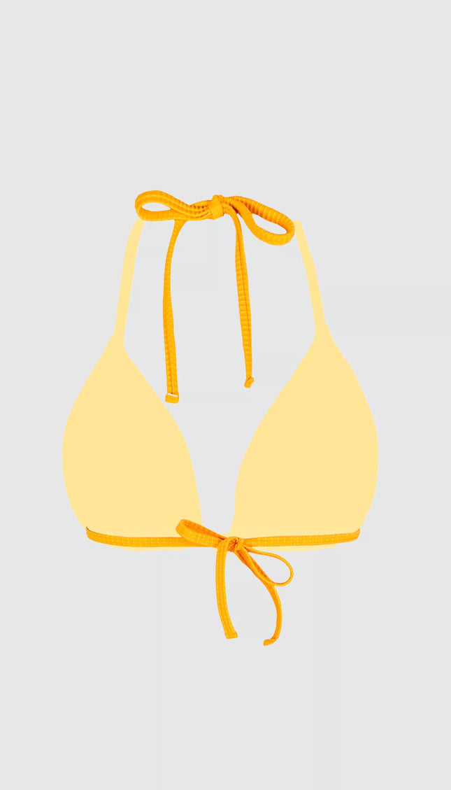 Top Bikini ESSENTIALS Naranja Triangular Alma Viajera - Bari, los mejores trajes de baño y Bikinis. Diseño y tecnología juntos.