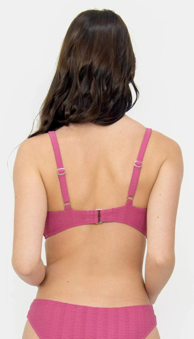 Top Bikini Mauve ESSENTIALS Bailando Entre Palmas - Bari, los mejores trajes de baño en México.