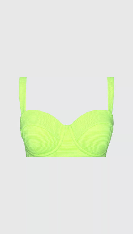 Top Bikini Verde Copa Moldeada Vibra Bonita - Bari, los mejores trajes de baño en México.