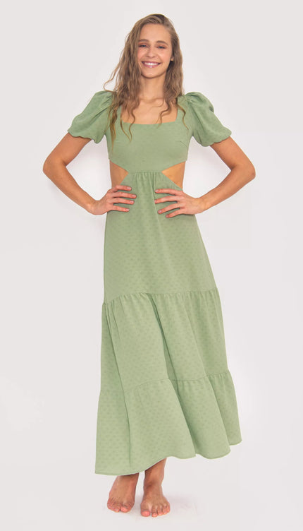 Vestido Verde Vibra Bonita - Bari, los mejores trajes de baño y Bikinis. Diseño y tecnología juntos.